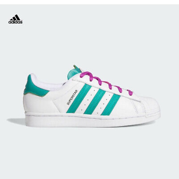 Adidas Superstar White/Glory Green